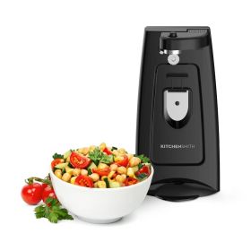 Electric Can Opener Black: Freestanding, Metal & Plastic, Spot Clean, 9.05" Width