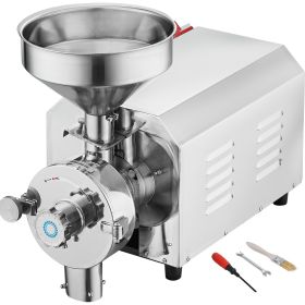 Soybean Grinder Commercial Grinding Machine for Spices 3000W Corn Mill Grinder 100 KG/H Stainless Steel Corn Grinder Industrial Flour Milling Mac