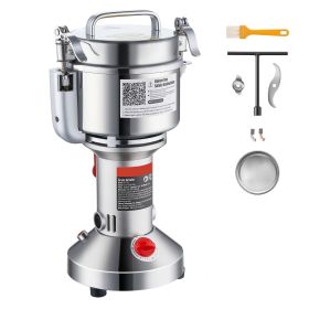 750g Electric Grain Mill Grinder, High Speed 2000W Commercial Spice Grinders, Stainless Steel Pulverizer Powder Machine (Default: Default)